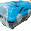Caixa De Transporte Luxo Furacão Pet Azul