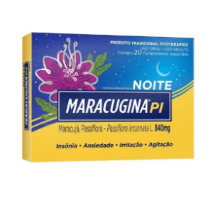 Calmante Maracugina Pi 840mg Noite 20 Comprimidos