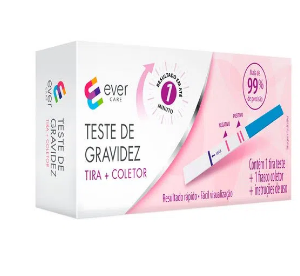 Teste De Gravidez Ever Care 1 Tira + Coletor