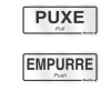 Placa 120ag Puxe E Empurre Sinalize