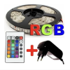 Fita Led Rgb 5050 Rolo 5m 300 Leds Ip65 + Controle + Fonte