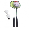 Kit Badminton Y888 2 Raquetes 2 Petecas