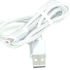 Cabo De Dados 2 Em 1 - Tipo Corda - 1 Metro - Para Micro Usb/v8 E Lightning - Prata