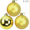 Bolas Para árvore De Natal 4 Cm - Pacote Com 12un - Ouro