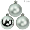 Bolas Para árvore De Natal 4 Cm - Pacote Com 12un - Prata