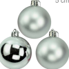 Bolas Para árvore De Natal 5 Cm - Pacote Com 12un - Prata