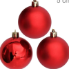 Bolas Para árvore De Natal 5 Cm - Pacote Com 12un - Vermelha