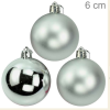 Bolas Para árvore De Natal 6 Cm - Pacote Com 9un - Prata
