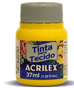 Tinta P/tecido Fosca 37ml Amarelo Ouro 04140 Acrilex Pt 1 Un