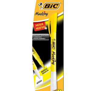 Marca Texto Marking Apagável Amarela Bic