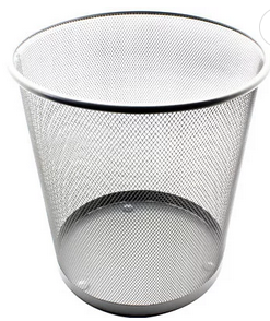 Cesto P/lixo 13l Redondo Aramado Prata B83515 Spiral Office Pt 1 Un
