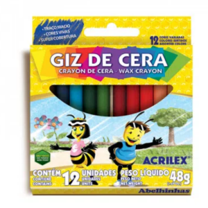Giz De Cera 12 Cores 48g