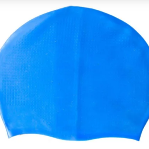 Touca Natação Massageadora Silicone Azul-oa337