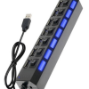 Hub Switch Usb 2.0 Com 7 Portas E Led Exbom - 01949