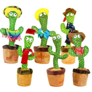 Cactos Pelúcia Dançante E Falante Toca Música Repete Fala