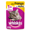 Ração úmida Whiskas Sachê Para Gatos Adultos Sabor Frango Ao Molho - 85g