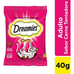 Petisco Dreamies Carne Para Gatos Adultos 40 G
