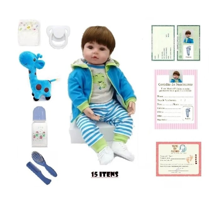 Bebe Reborn Menino Recém Nascido Promoção - Bebes Reborn e Brinquedos  Inovadores