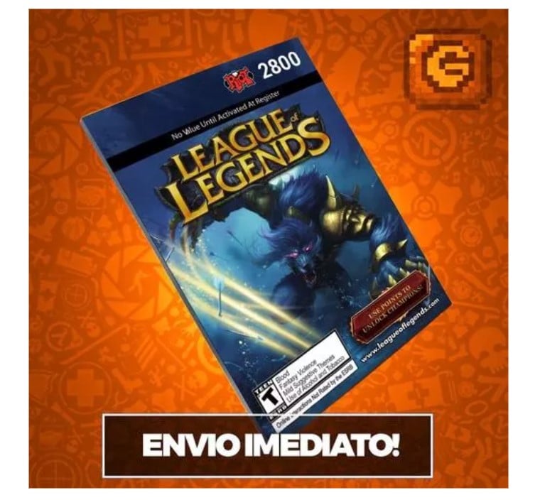 Cartão Presente RP League Of Legends 4420 Riot Points - LOL RP  Card -  Card Store - Cartão Presente, Voucher, Vale Presente, Gift Card PSN, Xbox,  Netflix, Google, Uber, iFood, Steam e muito mais!