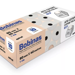 Bobina Térmica Para Ecf 80mmx40m Atocotep 65845 Spiral Cx 10 Un