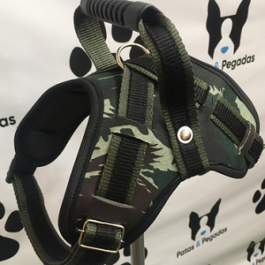 Peitoral Coleira Cachorro Médio Grande Porte Labrador Pitbull Pastor Alemão Fila Guia Super Resistente Camuflado