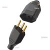 Plug Macho 10a + Plug Fêmea 10 Amperes Original Preto Tomada