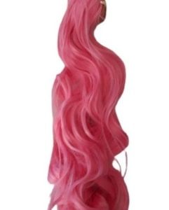 Rabo De Cavalo Rosa Organico 80cm Fibra Orgânica 200 Gramas