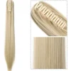 Liso Loiro Loira Cavalo Rabo 70 Cm Premium Aplique