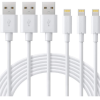 Cabo Carregador Para Iphone [certificado Mfi] Novtech Pacote Com 3