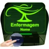 Luminária Led Abajur 3d  Enfermagem Personalizado