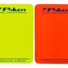 Kit Cartão árbitro Poker Campo 2 Peças Vermelho Amarelo Pvc