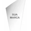 Troféu Acrílico Sem Personalização Liso 15cm Trapézio 5 Und