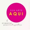 100 Etiquetas Redondo Adesivo | 4cm | Personalizado Sua Logo