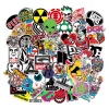 64x Cartela Adesivo Skate Marcas Stickers Skateboarding