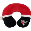 Pescoceira Fibra Escudo Time São Paulo Spfc 28x29 Cm Cor Vermelho