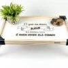 Bandeja Mesa Servir Café Da Manhã Na Cama Mesinha PERSONALIZADA