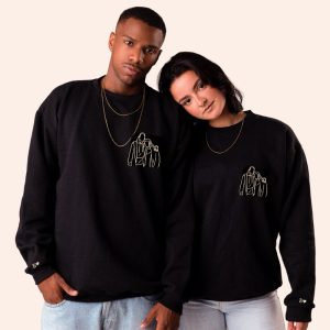 Blusa Moletom Bordada Personalizada Bordado