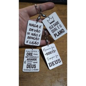 30 Chaveiros Mdf Cristãos Temas Igreja Festividade Brinde