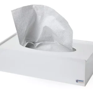 Porta Lenços De Papel Interfolha Em Acrílico Branco De Mesa Top