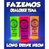 20 Copo Neon Long Drink 350 Ml Personalizado
