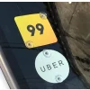 2 Plaquinhas Uber 99 Com Brinde Para Motorista De App