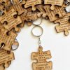 2 Chaveiro Personalizado Em Mdf - Quebra Cabeça