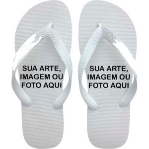 Chinelos Personalizado Sua Foto Unissex
