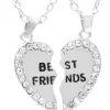 Colar Amizade Best Friends Melhores Amigas Folheada