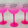 Kit 10 Taças De Gin Degrade Jateada Com Borda Personalizada