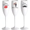 Taça Champagne 170ml Acrílico Personalizado Kit 20 Pçs