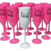 Taça Champagne 170ml Acrílico Personalizado Kit 20 Pçs