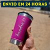 Copo Térmico Personalizado Com Seu Nome Ou Logo Com Tampa E Abridor 473ml