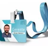 Crachá + Cordão Personalizado + Porta Crachá + Arte Grátis