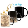 Caneca Mágica muda de cor no calor quente Personalizada ou Lisa - Sua ideia foto logo arte frase aqui - Copo Xicara Porcelana Cerâmica